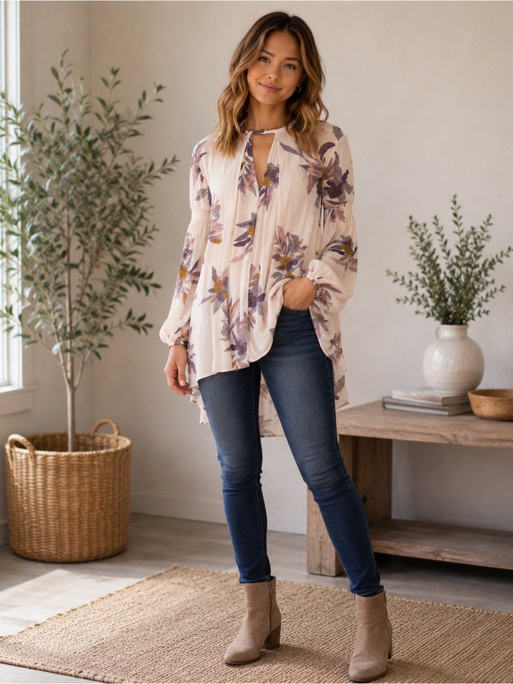 Free People Tree Swing Tunic or Mini Dress, XS. - Picture 2 of 14